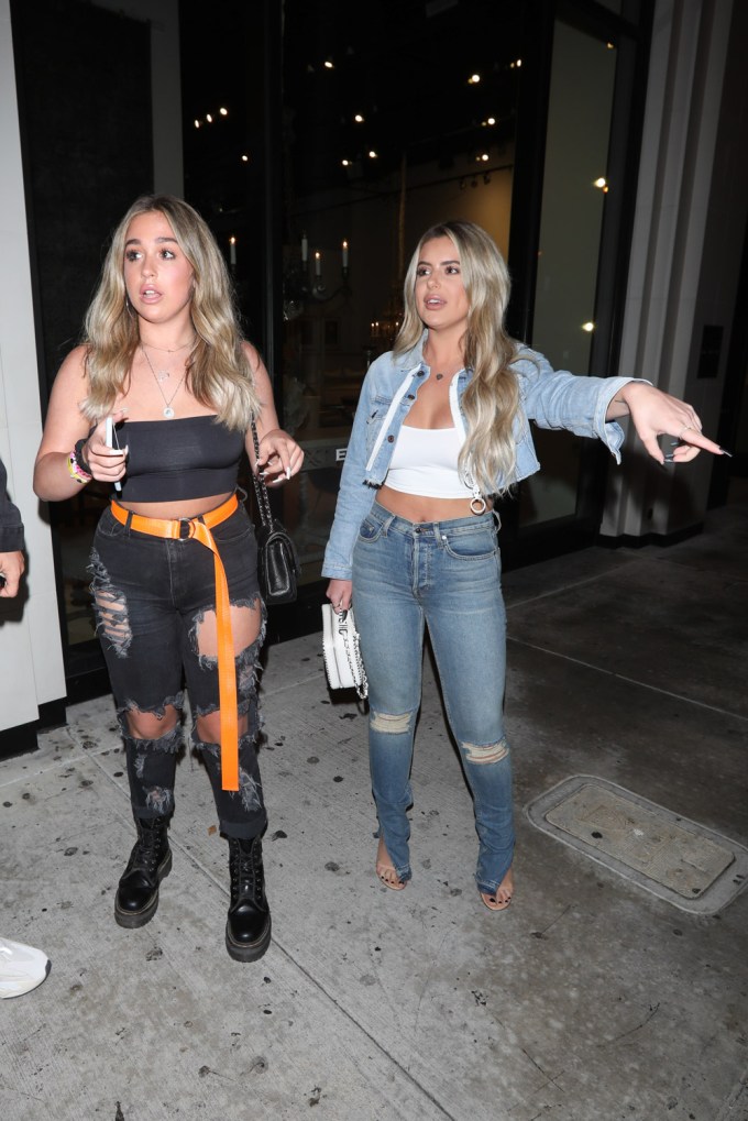 Ariana & Brielle Biermann Have A Sisters’ Night Out