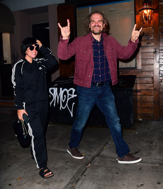 David Harbour And Lily Allen