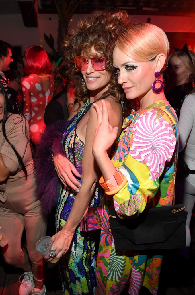 Cindy Crawford and Amber Valletta at the 2019 Casamigos Halloween Party