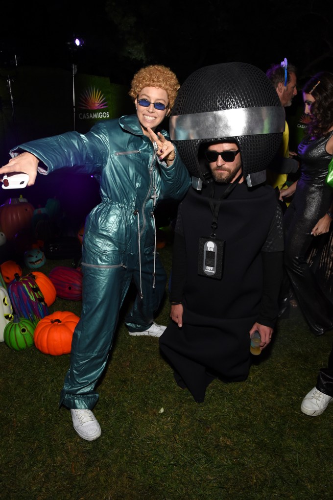 Jessica Biel and Justin Timberlake at the 2019 Casamigos Halloween Party