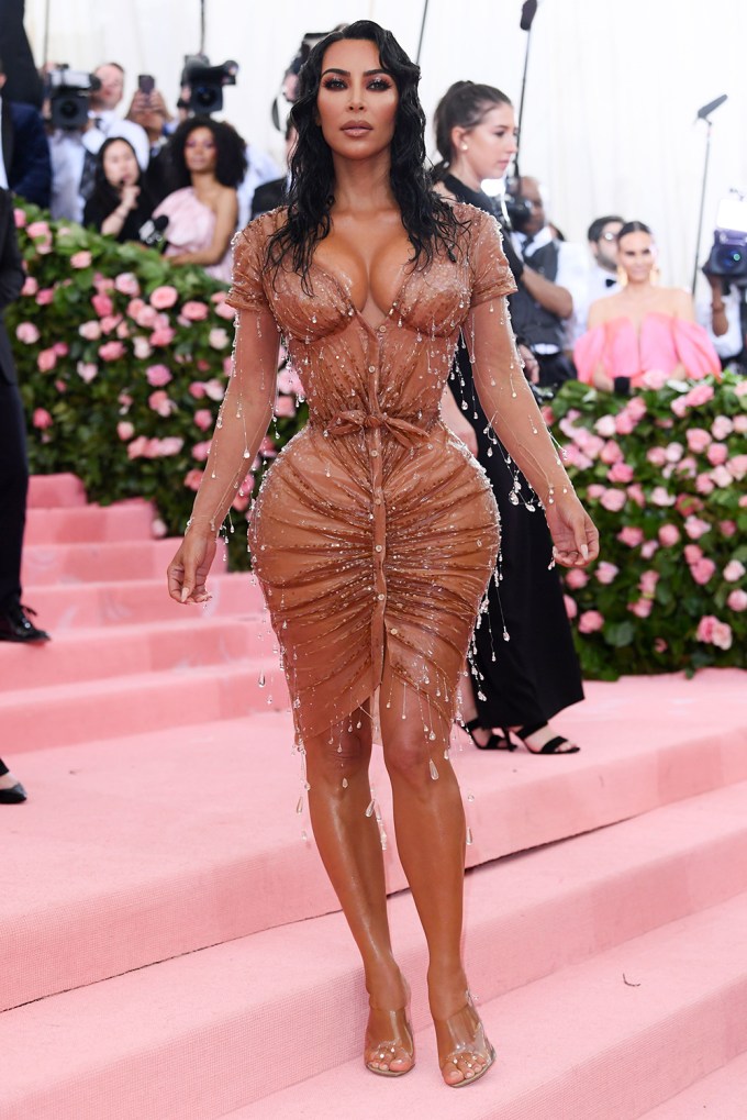 Kim Kardashian’s Wet Met Look