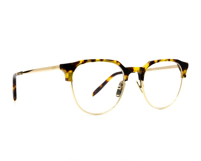 DIFF Eyewear Kira Gold + Amber Tortoise, $75, diffeyewear.com