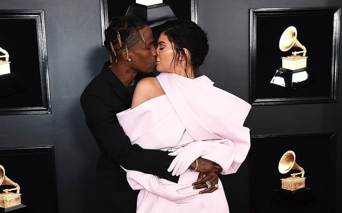 Kylie Jenner & Travis Scott Show Off Some PDA At The Grammys