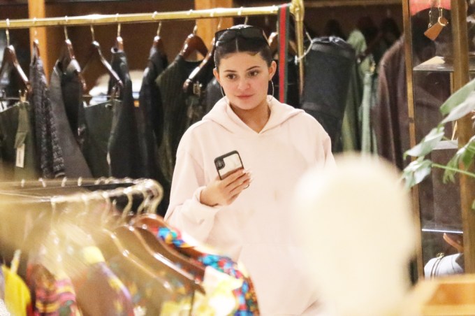 Kylie Jenner Shops at What Goes Around Comes Around in Beverly Hills