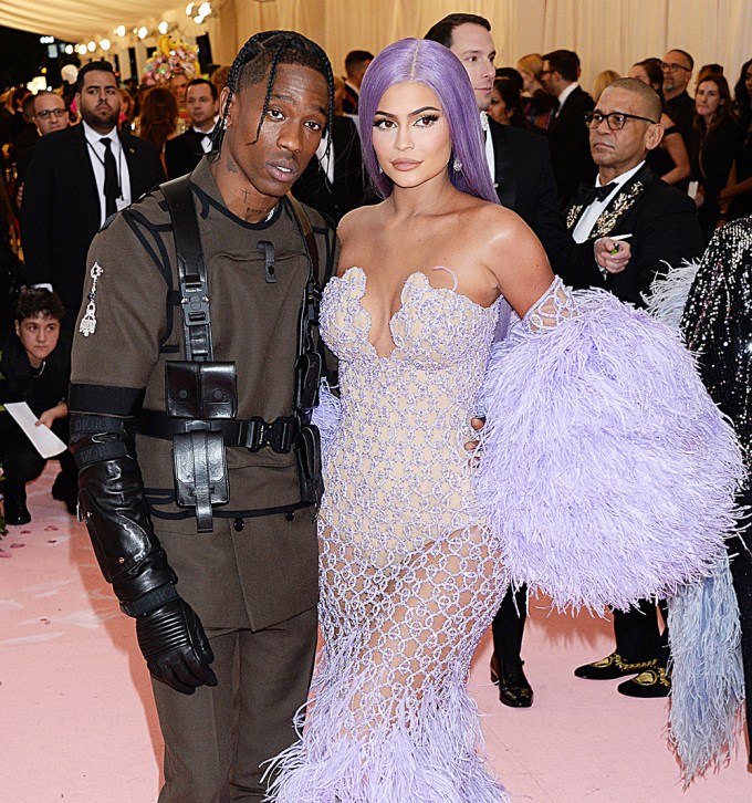 Travis Scott & Kylie Jenner Pose At Their 2nd Met Gala Together