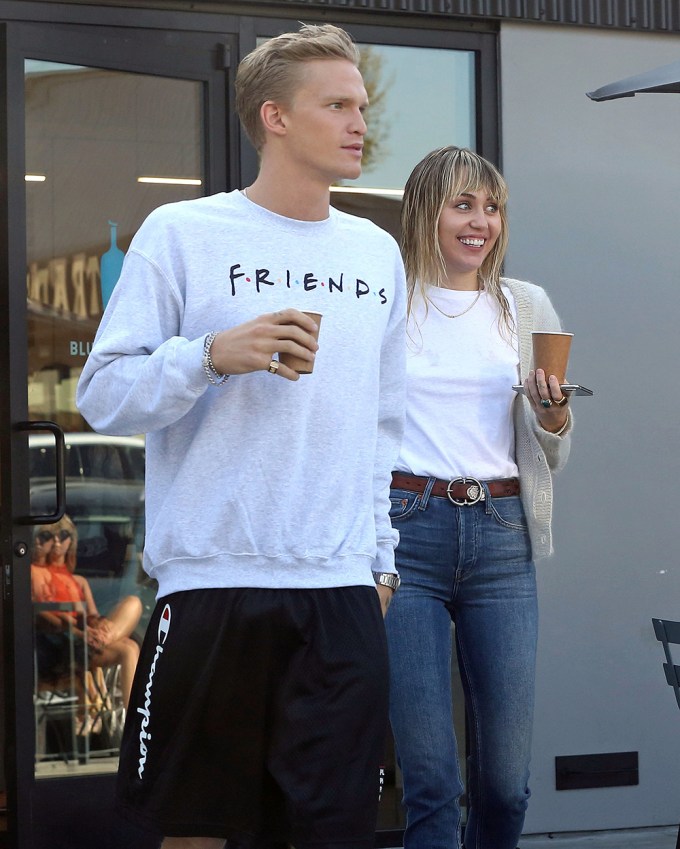 Miley Cyrus & Cody Simpson on a coffee date