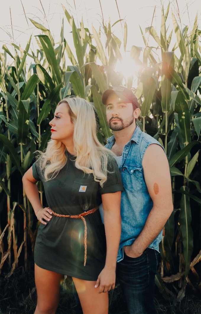 Kate Hasting and Josh Beale In The Cornfield