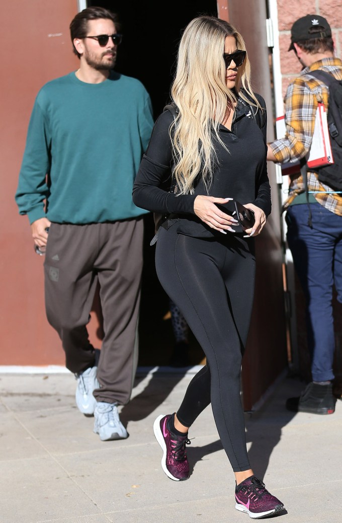 Khloe Kardashian and Scott Disick out and about