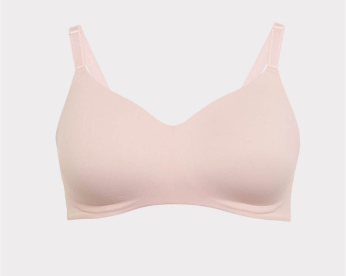 Torrid The Liz Pink 360 Degree Back Smoothing Lightly Lined Everyday Wire-Free Bra, $44.90, Torrid.com