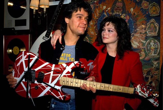 Eddie Van Halen and Valerie Bertinelli looking so in love