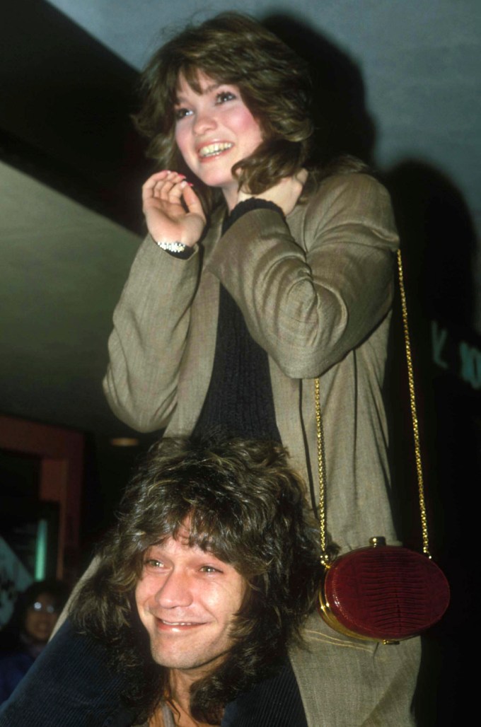 Eddie Van Halen and Valerie Bertinelli looking so cute