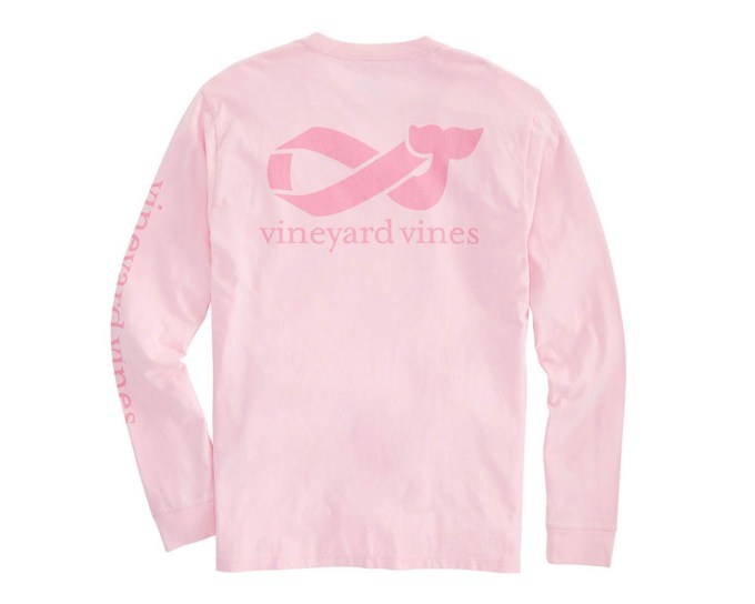 vineyard vines 2019 Breast Cancer Awareness Ribbons Long-Sleeve Pocket T-Shirt, $48, vineyardvines.com