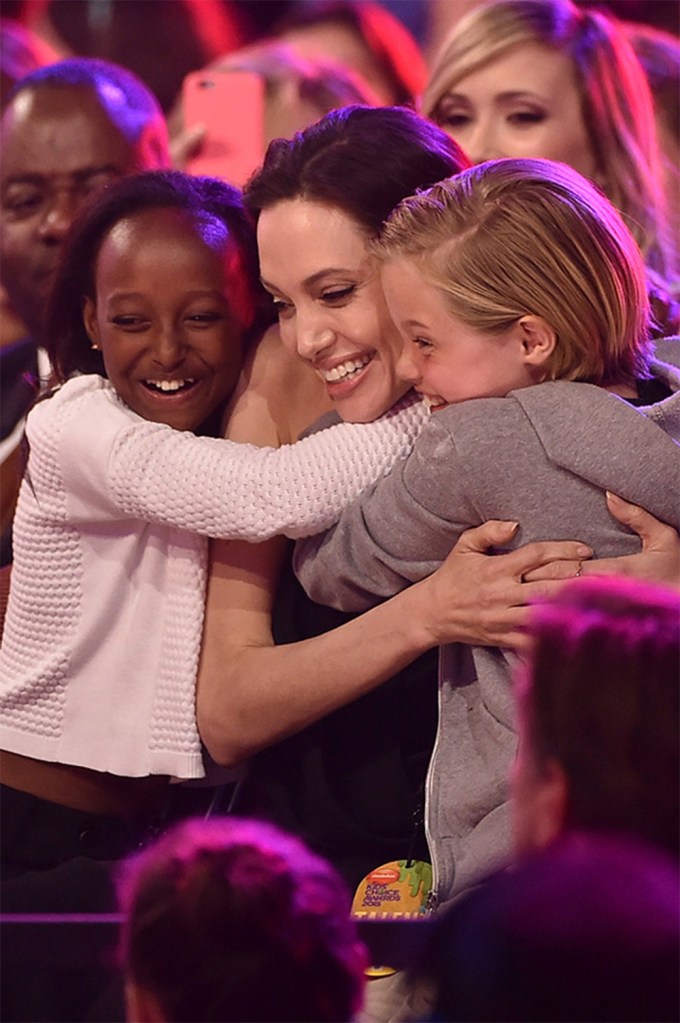 Angelina Jolie & Shiloh Jolie-Pitt At The Kids’ Choice Awards