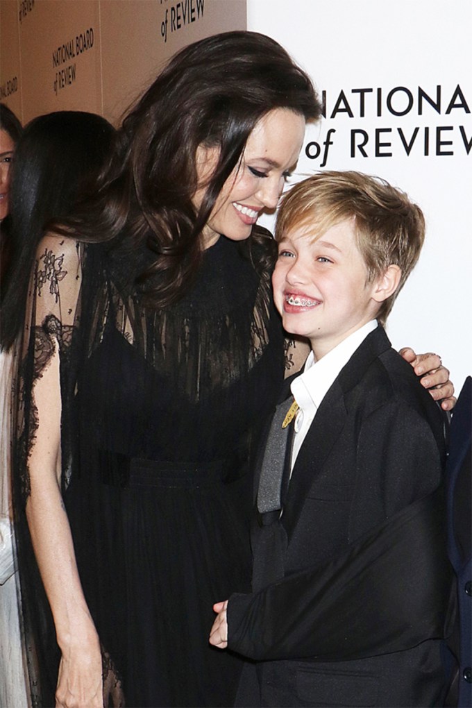 Angelina Jolie & Shiloh Jolie-Pitt At The National Board Of Review Awards Gala