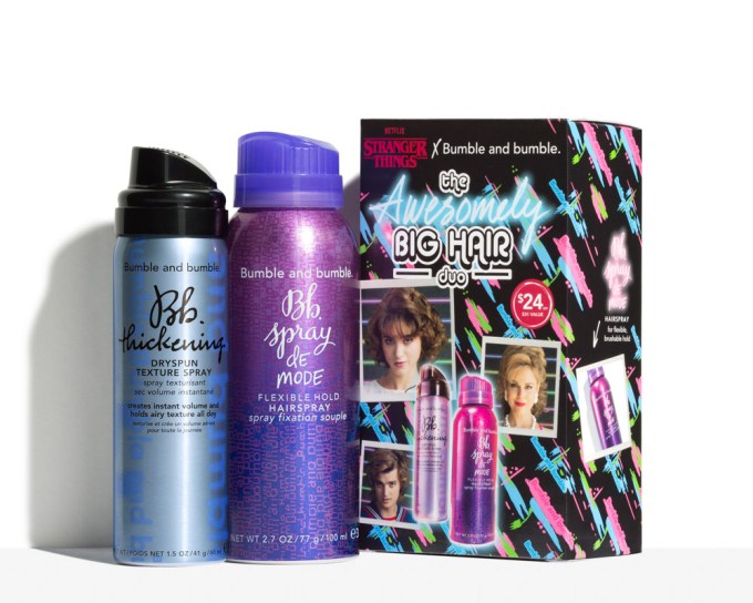 Netflix Stranger Things x Bumble and bumble The Awesomely Big Hair Duo, $24, Sephora