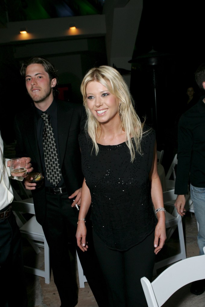 Harry Morton and Tara Reid attend a party in 2005