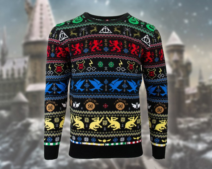 Numskull Harry Potter House Christmas Ugly Sweater, $44.99, Amazon