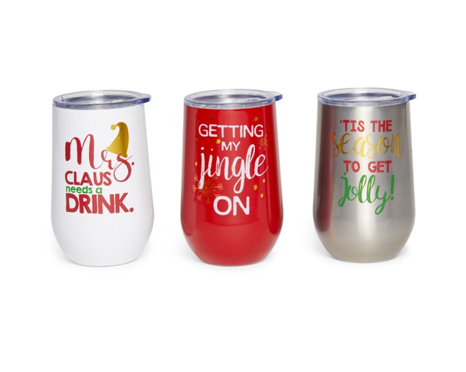 HomeGoods Holiday Travel Wine Cups, $7.99 each, HomeGoods Stores