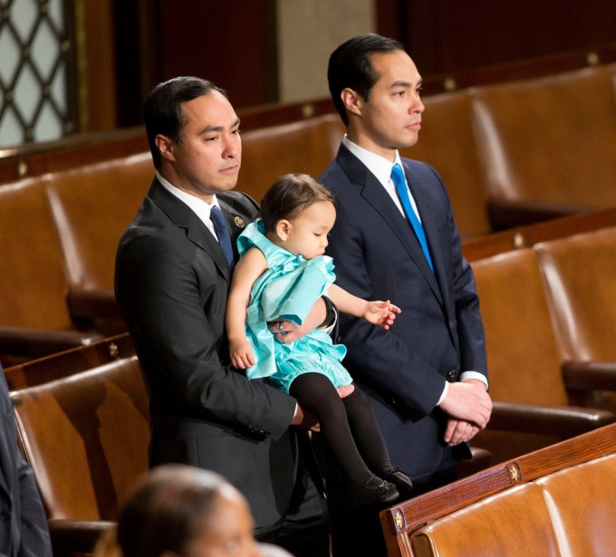 Julian Castro with His Twin Brother Joaquin Castro as the 114th Congress Opens
