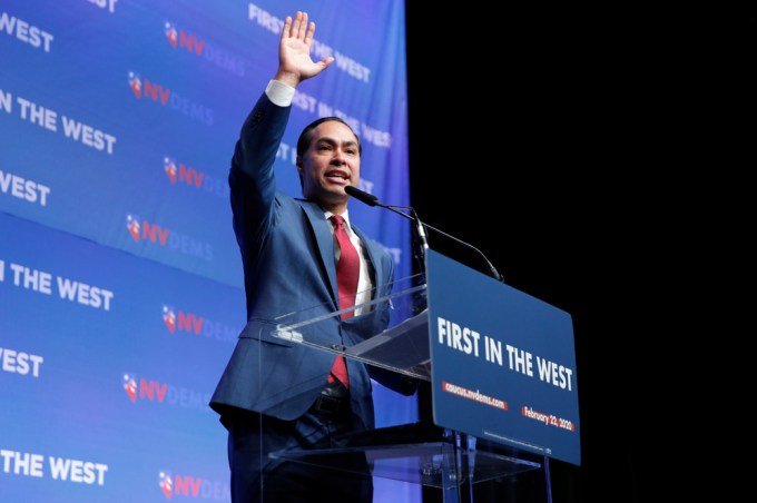 2020 Presidential Candidate Julian Castro at a Democratic Party fundraiser in Las Vegas, Nevada