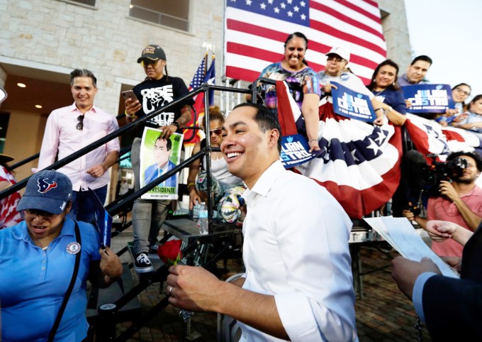 Julian Castro at a Rally in San Antonio, TX