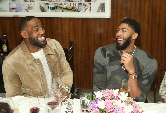 Lebron James and Anthony Davis attend the Haute Living Honors