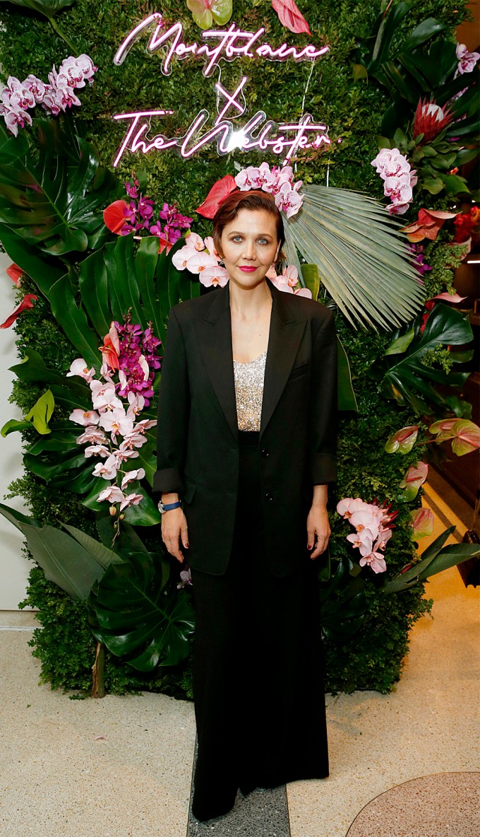 Maggie Gyllenhaal attends the Montblanc x The Webster Collaboration Launch Event