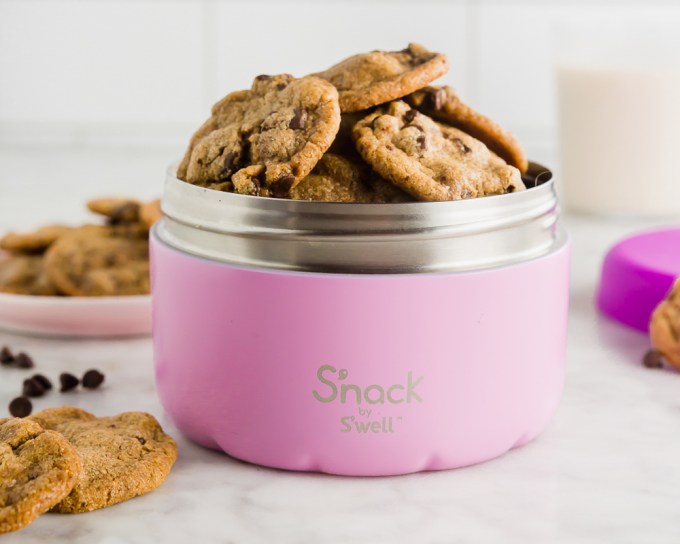 S’nack by S’well Pink Punch Food Container, $19.99, swellbottle.com