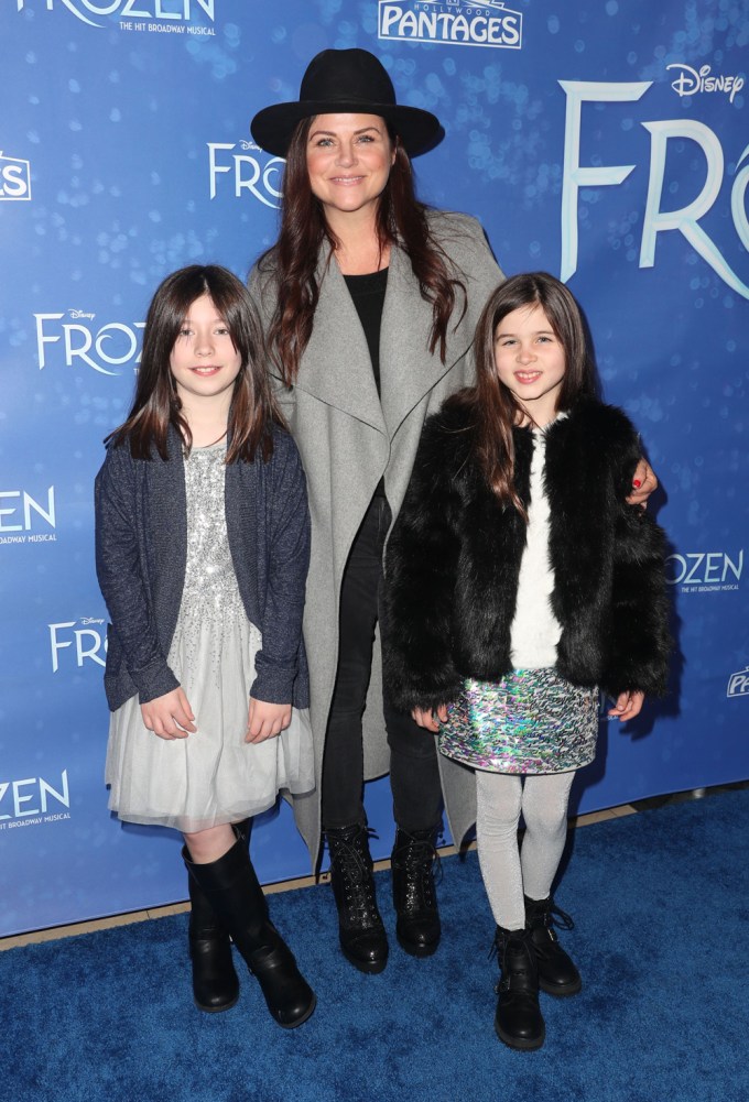 Tiffani Thiessen at the ‘Frozen: The Musical’ LA Premiere