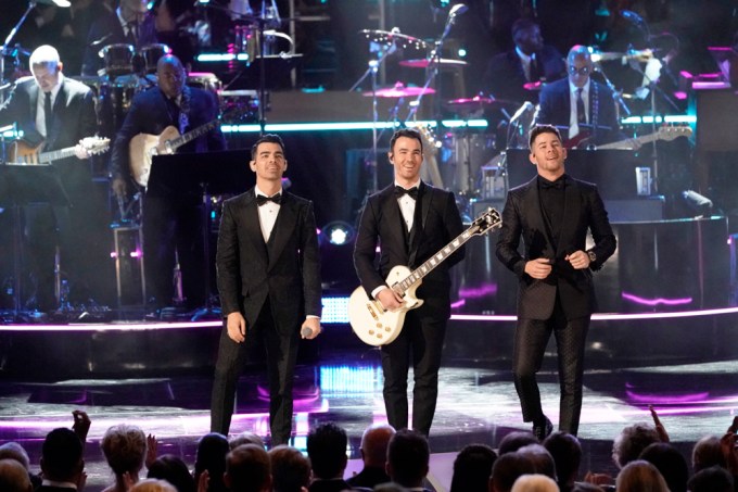 The Jonas Brothers perform at the 42nd Annual Kennedy Center Honors