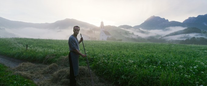 Farmer Franz Jägerstätter in the hills of Austria