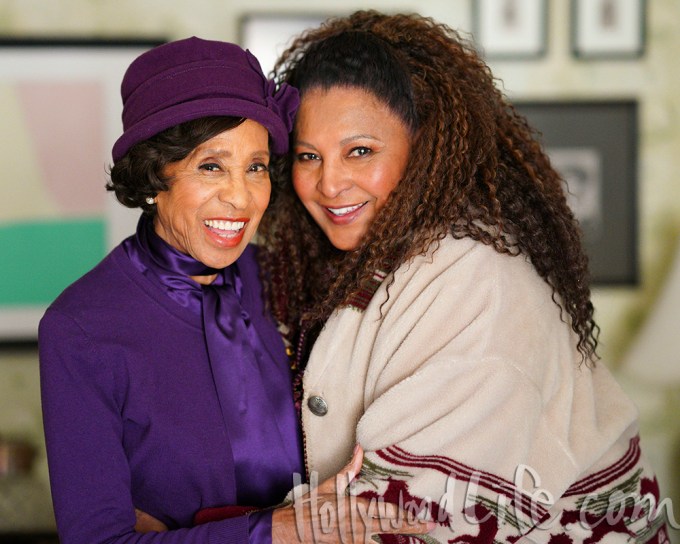 Marla Gibbs With Pam Grier