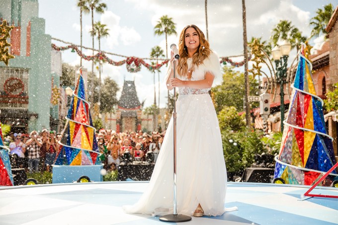 Ally Brooke smiles during Disney Parks Magical Christmas Day Parade