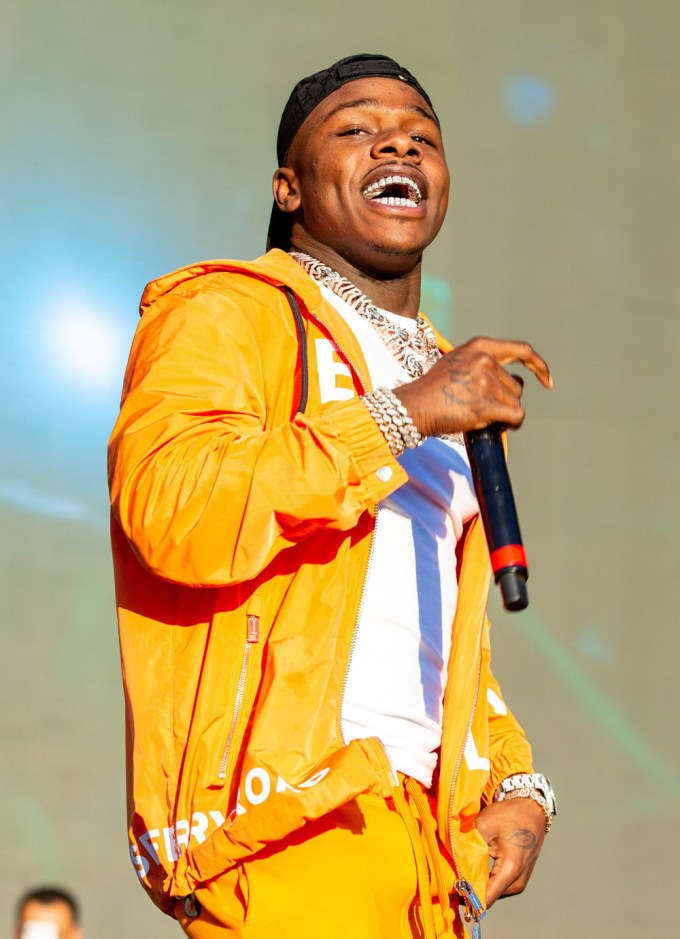 DaBaby is all-smiles as he performs in Vegas