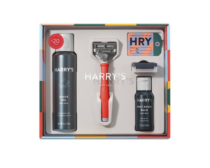 Harry’s Holiday Gift Set with Limited Edition Fireside Red Truman Handle, $14.99,