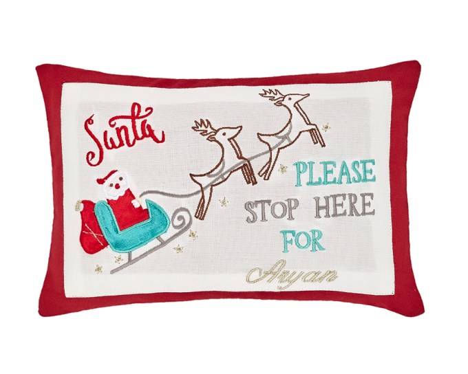 Little West Street santa stop here! Pillow, $40, littleweststreet.com