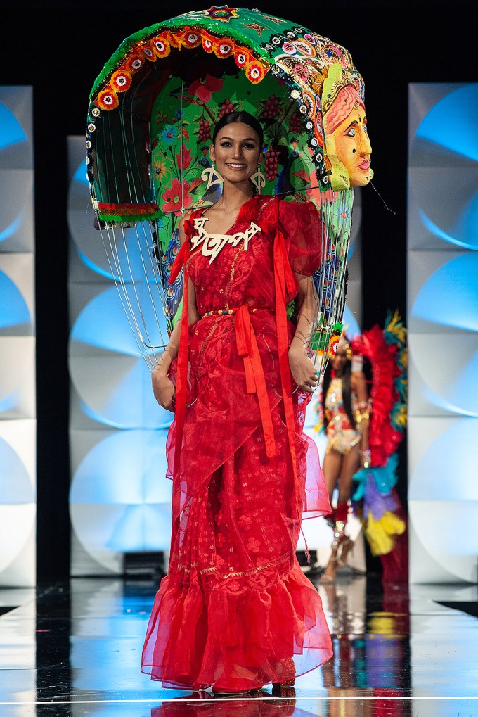 Miss Bangladesh 2019 Shirin Akter stuns in red