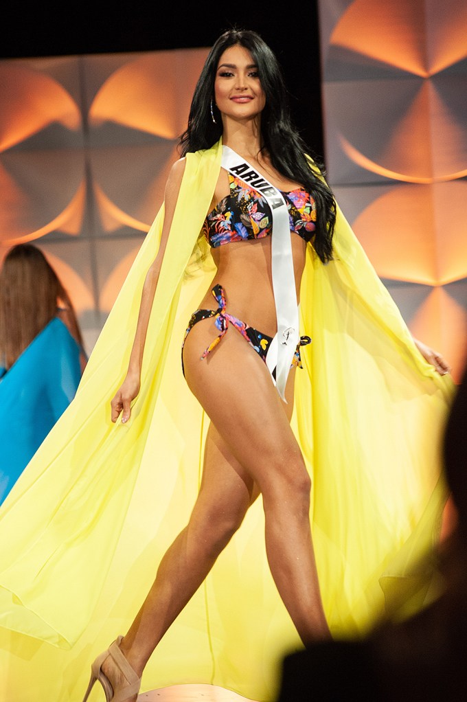 Miss Aruba Danna Garcia is confident as she makes her way down the stage