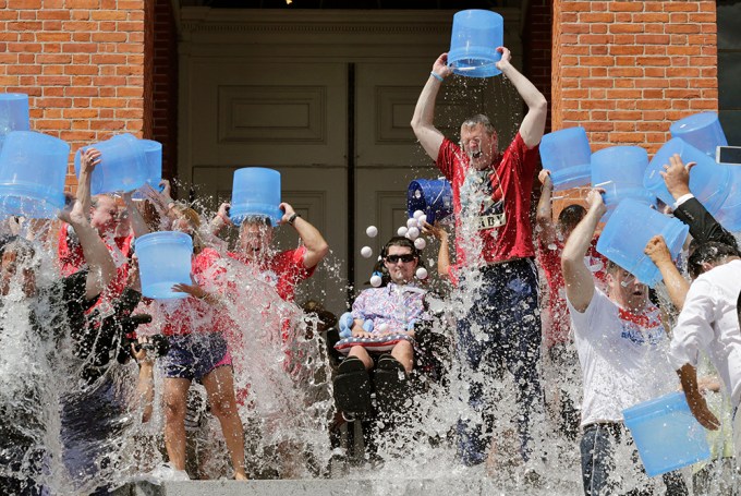 Pete Frates and more participates in the Ice Bucket Challenge