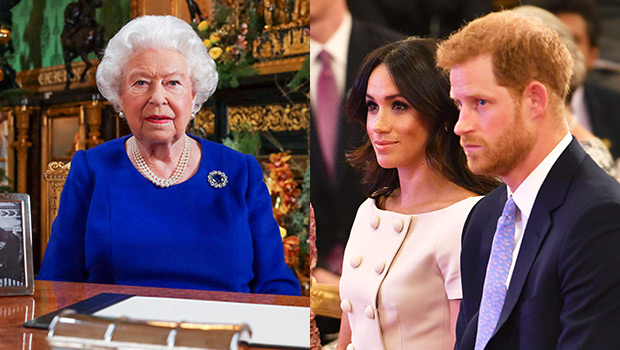 Queen Elizabeth II Snubs Prince Harry &amp;amp; Meghan In Xmas Broadcast –  Hollywood Life