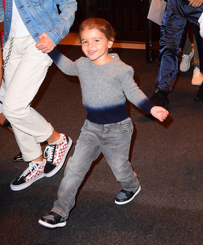 Reign Disick Smiles & Rocks A Cute Outfit