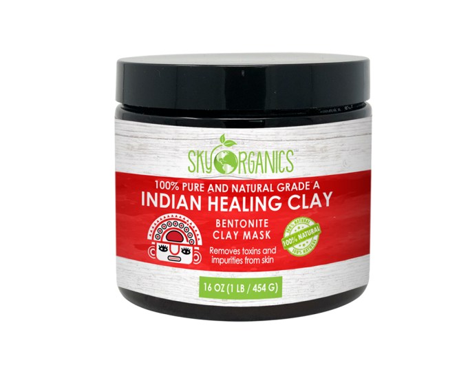 Sky Organics Indian Healing Clay, $20.50, Amazon.com