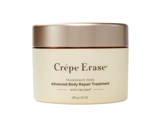 Crepe Erase Advanced Body Repair Treatment, $79, crepeerase.com