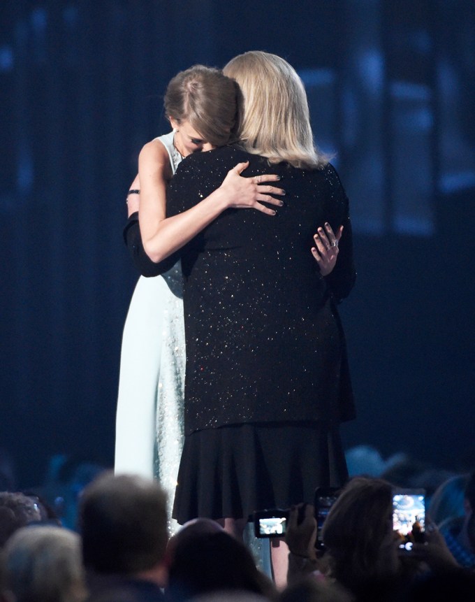 Taylor Swift Giving Andrea Swift A Hug