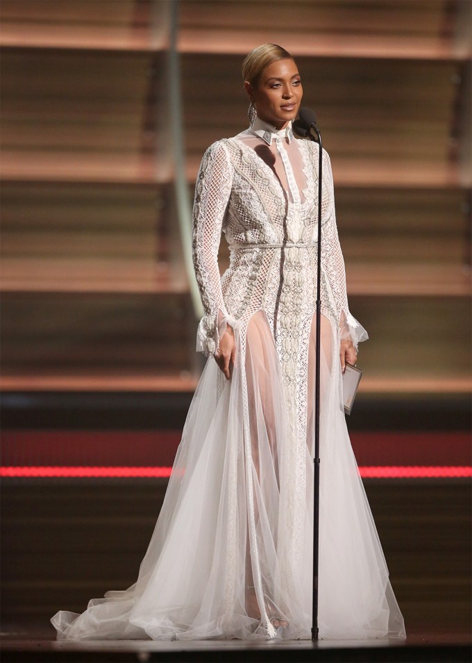 Beyonce at the 58th Annual Grammy Awards