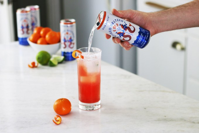 B&V Spiked Seltzer Clementine Hibiscus Paloma