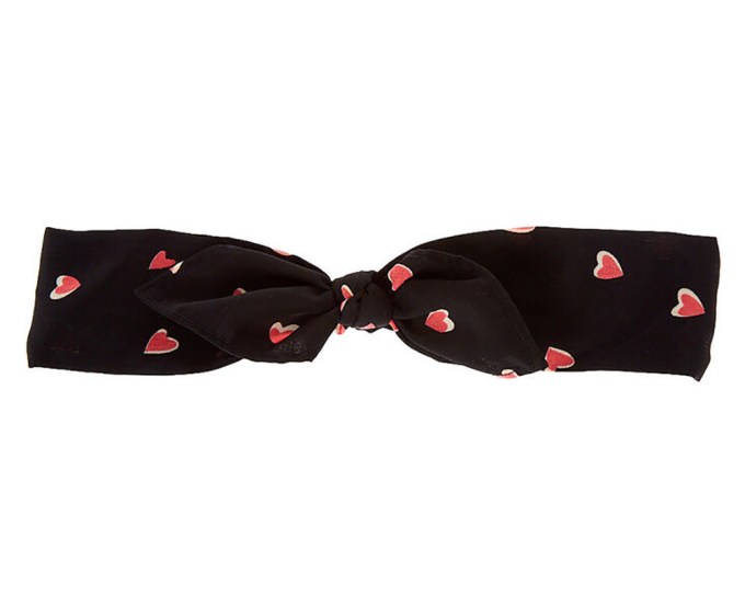 Claire’s Sweet Hearts Knotted Bow Headwrap, $4.19, claires.com