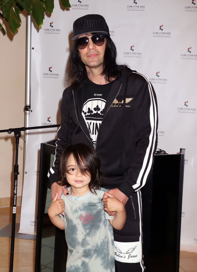 Criss Angel with son Johnny Crisstopher