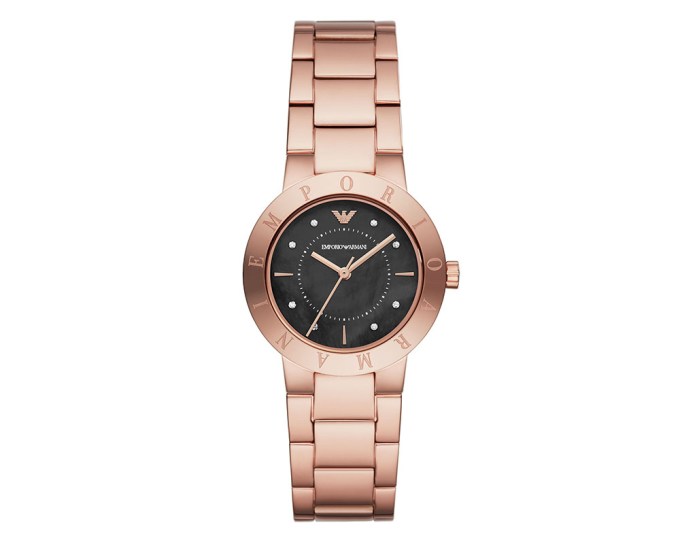 Emporio Armani Three-Hand Watch (Rose Gold), $295, armani.com
