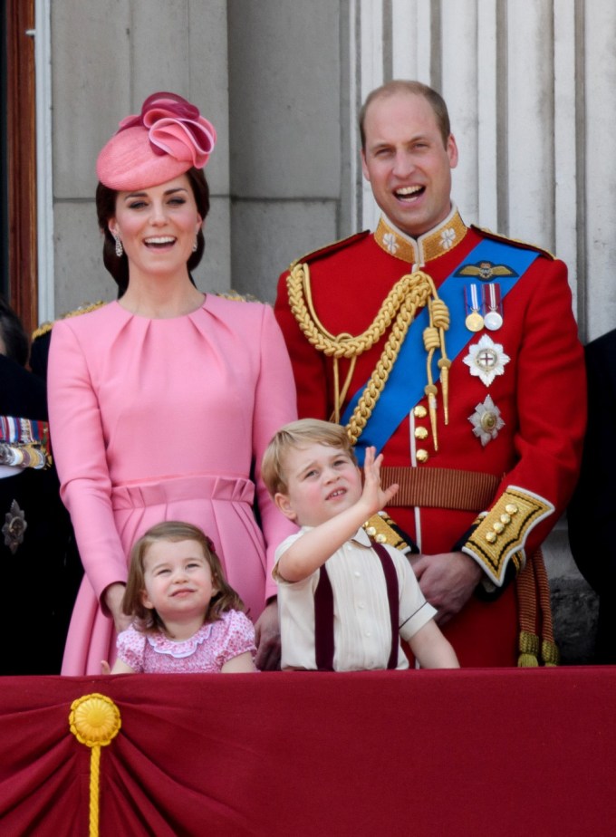 Catherine Duchess of Cambridge and her Kids at Trooping the Colour